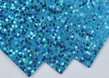 Cina Light Blue Sparkle Glitter Paper, Dekorasi Dinding Warna Kertas Glitter Kustom pemasok