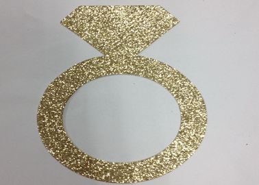 Cina 300gsm Glitter Glitter Paper Letters 5 &amp;quot;High Gold Glitter Paper Ring pemasok