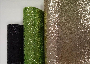 Cina Ruang Tamu 50m Multi Color Glitter Fabric Dengan Backing Kain Berbondong-bondong pemasok