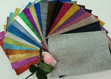 Cina 1/128 &amp;quot;Glitter Warna Campuran PU Glitter Fabric PU Kain Dukungan Untuk Kotak Natal pemasok