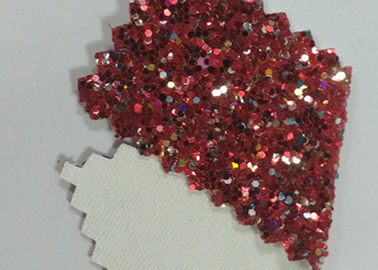 Cina Fancy Holographic Synthetic Glitter Cotton Fabric Untuk Tas Wallpaper Sepatu pemasok