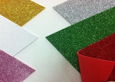 Cina Warna Solid Adhesive Glitter EVA Foam Sheet High Density Untuk Kerajinan Dan Dekorasi pemasok