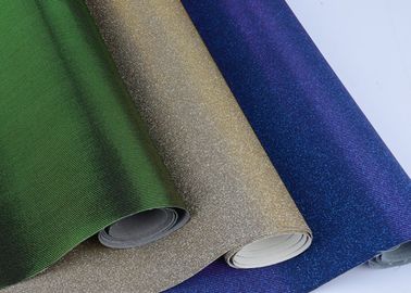 Cina Shiny 54 &amp;quot;Lebar Pu Glitter Mesh Fabric Bahan Sepatu Fabric 50m Satu Roll pemasok