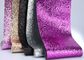 Salon Dekorasi Wallpaper Glitter Fabric Roll Pu Aritificial Leather pemasok