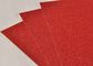 Dekorasi 300gsm Red Glitter Paper 0.5mm Tebal Untuk Undangan Pernikahan pemasok
