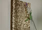 Hunky Tekstil Chunky Glitter Fabric Roll Penutup Dinding Warna Champagne pemasok