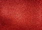 Magenta Red Glitter Fabric Untuk Dresses, Cold Resistance Shiny Glitter Fabric pemasok