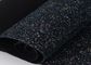 Cotton Backing Laser Black Glitter Fabric, Sparkle Mixed Glitter Material Fabric pemasok