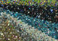 3D Chunky Glitter Cotton Fabric Decor KTV Tekstil Wallpaper Wall Cloth pemasok