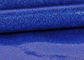Kain Pvc Glitter Biru Dengan Kain Bawah, Kain Sparkle Glitter Kulit Khusus Tekstil pemasok