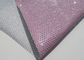 Chunky Metallic Berpayet Perforated Leather Fabric Wallpaper Dekorasi Rumah Tirai pemasok