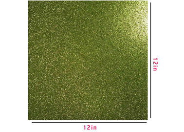 Cina 300g Green Glitter Paper, Scrapbooking Glitter Cardstock Dua Sisi pabrik