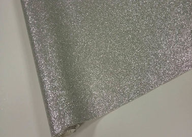 Cina 1.38m Lebar Mode Glitter Effect Wallpaper Sparkly Ruang Tamu Wallpaper Decor Distributor